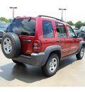 jeep liberty 2007 red suv sport gasoline 6 cylinders rear wheel drive automatic with overdrive 77706