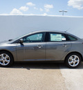 ford focus 2012 gray sedan se flex fuel 4 cylinders front wheel drive automatic 75235