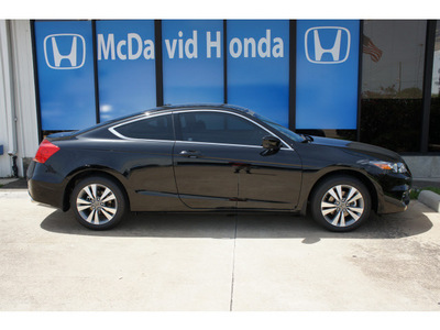 honda accord 2012 black coupe ex l gasoline 4 cylinders front wheel drive automatic 77034