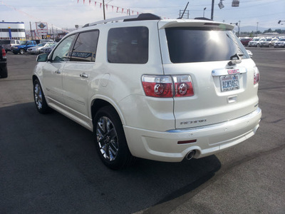gmc acadia 2011 white suv denali gasoline 6 cylinders all whee drive automatic 98901