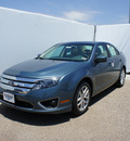 ford fusion 2012 blue sedan sel flex fuel 6 cylinders front wheel drive automatic 75235