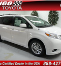 toyota sienna 2012 white van xle 8 passenger gasoline 6 cylinders front wheel drive automatic 91731