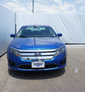 ford fusion 2012 blue sedan se gasoline 4 cylinders front wheel drive automatic 75235