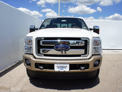 ford f 250 super duty 2012 white king ranch biodiesel 8 cylinders 4 wheel drive automatic 75235