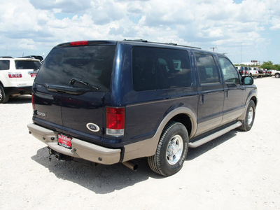 ford excursion 2003 blue suv eddie bauer diesel 8 cylinders rear wheel drive automatic 76234