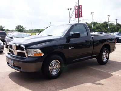 dodge ram pickup 1500 2010 black st gasoline 6 cylinders 2 wheel drive shiftable automatic 77515