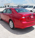 ford fusion 2011 red sedan se gasoline 4 cylinders front wheel drive automatic 76234