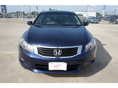 honda accord 2008 dk  blue sedan ex l v6 gasoline 6 cylinders front wheel drive automatic 77034