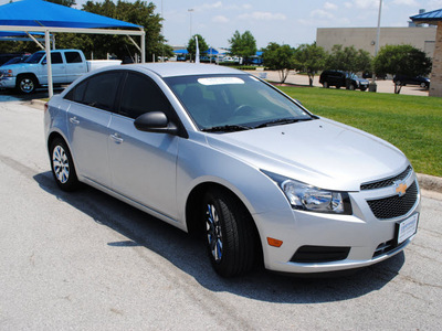 chevrolet cruze 2011 silver ice met sedan ls gasoline 4 cylinders front wheel drive 6 speed automatic 76206