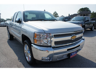 chevrolet silverado 1500 2012 silver pickup truck flex fuel 8 cylinders 2 wheel drive 6 spd auto,elec cntlled t 77090