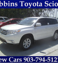toyota highlander 2012 white suv se gasoline 6 cylinders front wheel drive automatic 75569
