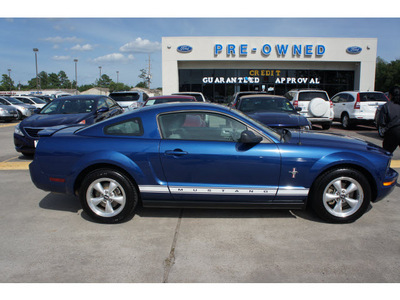 ford mustang 2007 blue coupe gasoline 6 cylinders rear wheel drive automatic 77338