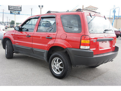 ford escape 2002 red suv xls value gasoline 6 cylinders 4 wheel drive automatic 78654