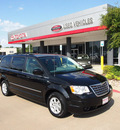 chrysler town and country 2010 black van touring gasoline 6 cylinders front wheel drive automatic 76053