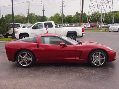 chevrolet corvette 2009 dk  red coupe 8 cylinders shiftable automatic 77074