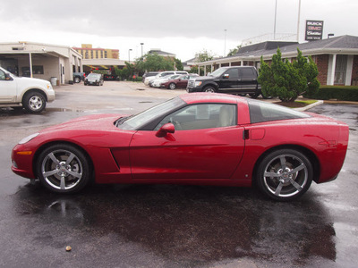 chevrolet corvette 2009 dk  red coupe 8 cylinders shiftable automatic 77074