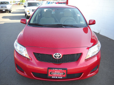 toyota corolla 2010 red sedan gasoline 4 cylinders front wheel drive automatic 79925