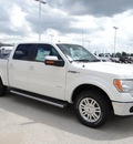 ford f 150 2012 white lariat gasoline 6 cylinders 2 wheel drive shiftable automatic 77388