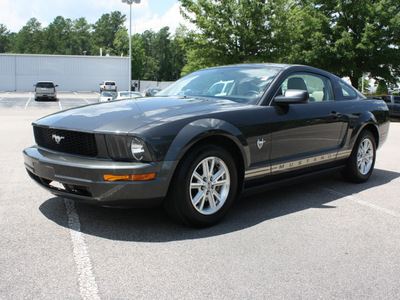 ford mustang 2009 gray coupe v6 premium gasoline 6 cylinders rear wheel drive automatic 27616