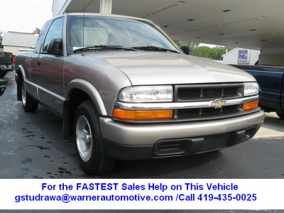 chevrolet s 10 2003 lt  gray pickup truck ls flex fuel 4 cylinders rear wheel drive automatic 45840