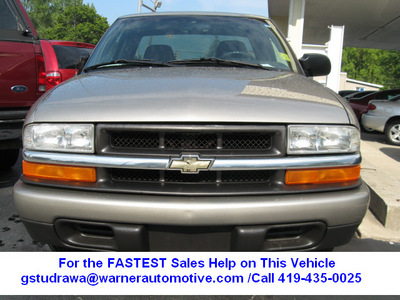 chevrolet s 10 2003 lt  gray pickup truck ls flex fuel 4 cylinders rear wheel drive automatic 45840