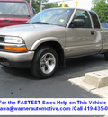 chevrolet s 10 2003 lt  gray pickup truck ls flex fuel 4 cylinders rear wheel drive automatic 45840