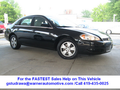 chevrolet impala 2007 black sedan lt flex fuel 6 cylinders front wheel drive automatic 45840