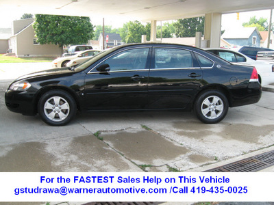 chevrolet impala 2007 black sedan lt flex fuel 6 cylinders front wheel drive automatic 45840