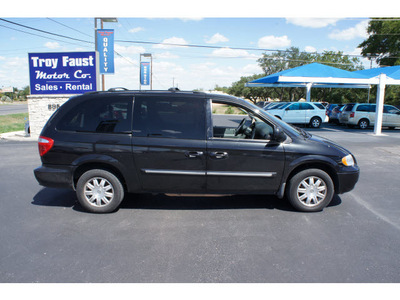 chrysler town and country 2007 black van touring gasoline 6 cylinders front wheel drive automatic 78028