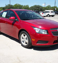 chevrolet cruze 2012 red sedan lt gasoline 4 cylinders front wheel drive automatic 78114