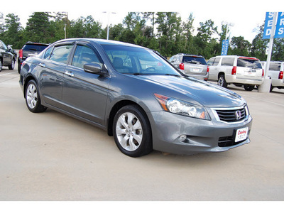 honda accord 2008 gray sedan ex l v6 gasoline 6 cylinders front wheel drive automatic with overdrive 77656