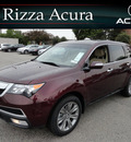 acura mdx 2012 dk  red suv advance awd gasoline 6 cylinders all whee drive automatic with overdrive 60462