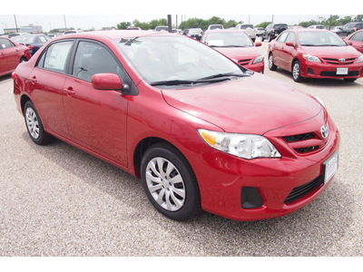 toyota corolla 2012 red sedan le gasoline 4 cylinders front wheel drive automatic 77074