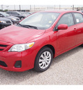 toyota corolla 2012 red sedan le gasoline 4 cylinders front wheel drive automatic 77074