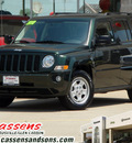 jeep patriot 2010 green suv sport gasoline 4 cylinders front wheel drive automatic 62034