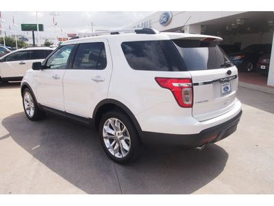 ford explorer 2013 white suv limited flex fuel 6 cylinders 2 wheel drive automatic 77074