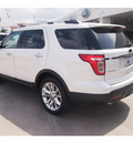 ford explorer 2013 white suv limited flex fuel 6 cylinders 2 wheel drive automatic 77074