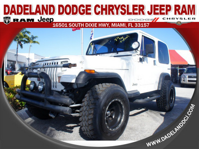 jeep wrangler 1990 white s gasoline 4 cylinders 4 wheel drive manual 33157