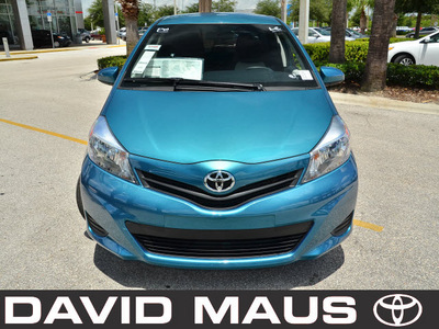 toyota yaris 2012 teal gasoline 4 cylinders front wheel drive automatic 32771
