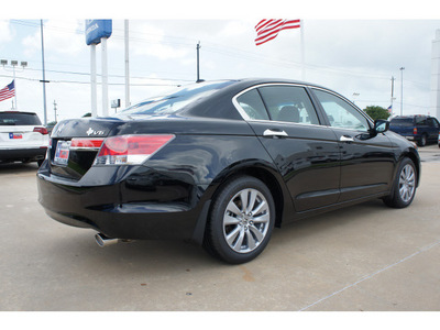 honda accord 2012 black sedan ex l v6 w navi gasoline 6 cylinders front wheel drive automatic 77034