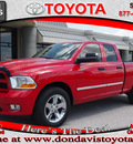 ram ram pickup 1500 2012 red pickup truck express gasoline 8 cylinders 2 wheel drive automatic 76011