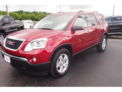 gmc acadia 2012 red suv sl gasoline 6 cylinders front wheel drive automatic 77074