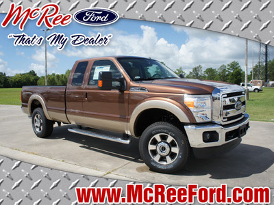 ford f 250 super duty 2012 brown lariat flex fuel 8 cylinders 4 wheel drive shiftable automatic 77539