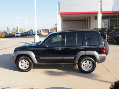 jeep liberty 2005 black suv sport flex fuel 6 cylinders rear wheel drive automatic 76049