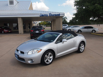 mitsubishi eclipse spyder 2008 silver gs gasoline 4 cylinders front wheel drive automatic 76049