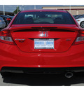 honda civic 2012 red coupe si gasoline 4 cylinders front wheel drive 6 speed manual 77025