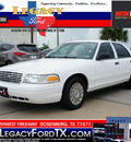 ford crown victoria 2004 white sedan ford gasoline 8 cylinders rear wheel drive automatic 77471