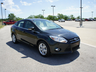 ford focus 2012 black sedan sel flex fuel 4 cylinders front wheel drive automatic 75119