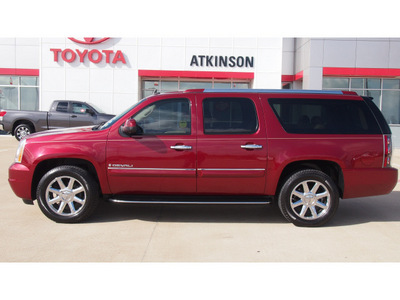 gmc yukon xl 2009 red suv denali gasoline 8 cylinders 2 wheel drive automatic with overdrive 77864