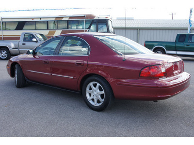 mercury sable 2002 dk  red sedan gs gasoline 6 cylinders front wheel drive automatic 78654